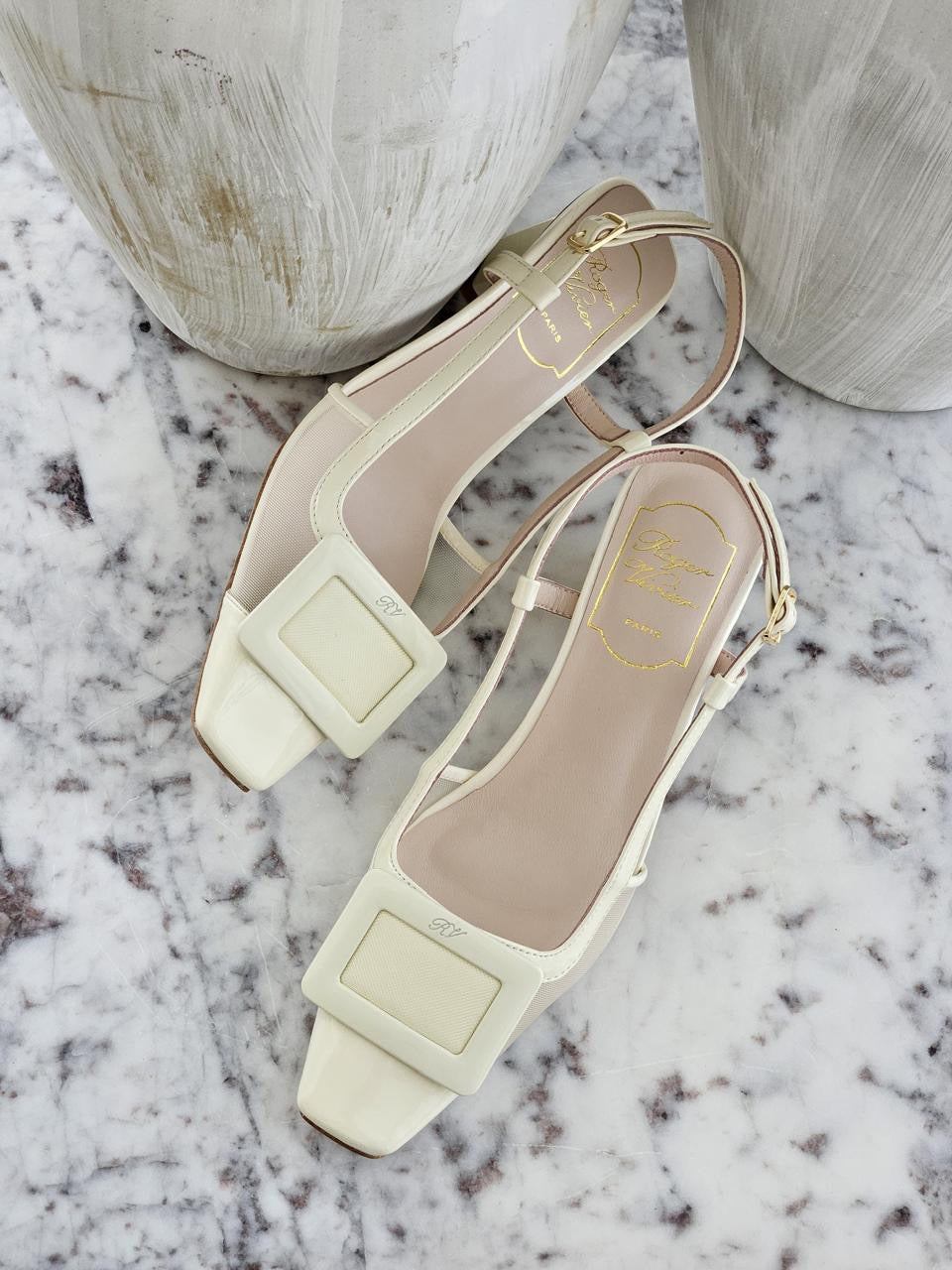 Roger vivier heels - white