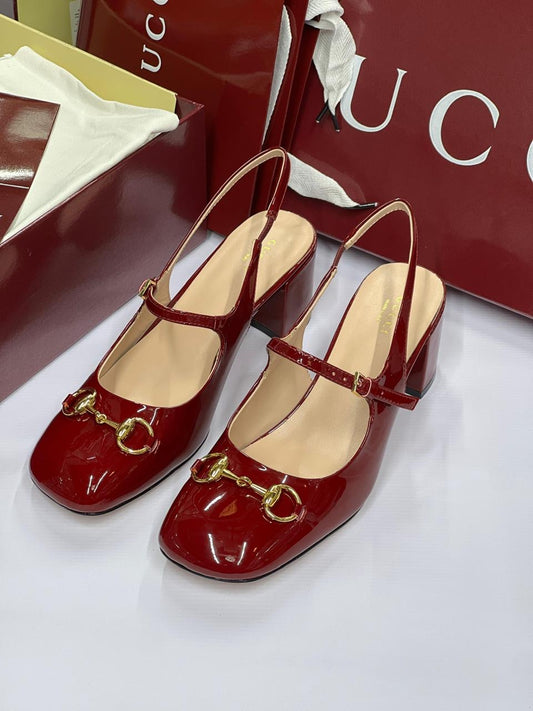 Gucci heels maroon