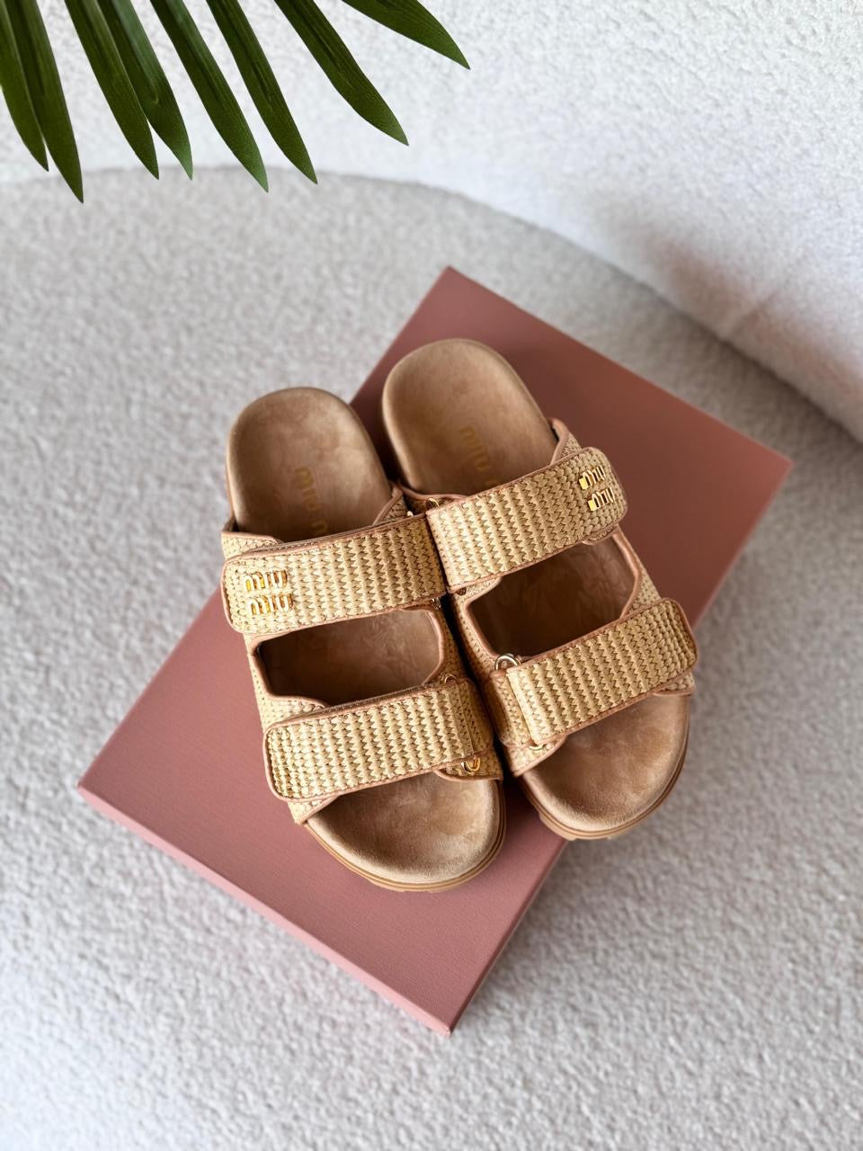 Miu miu slippers & miu miu sandals.