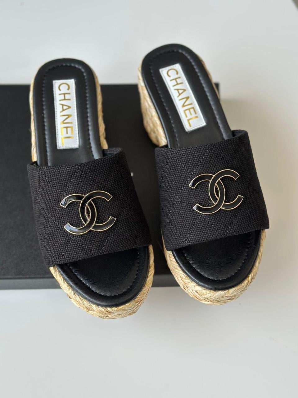 Chanel slippers - wedges