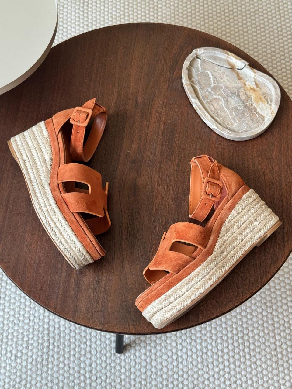 Hermes sandals heels wedges