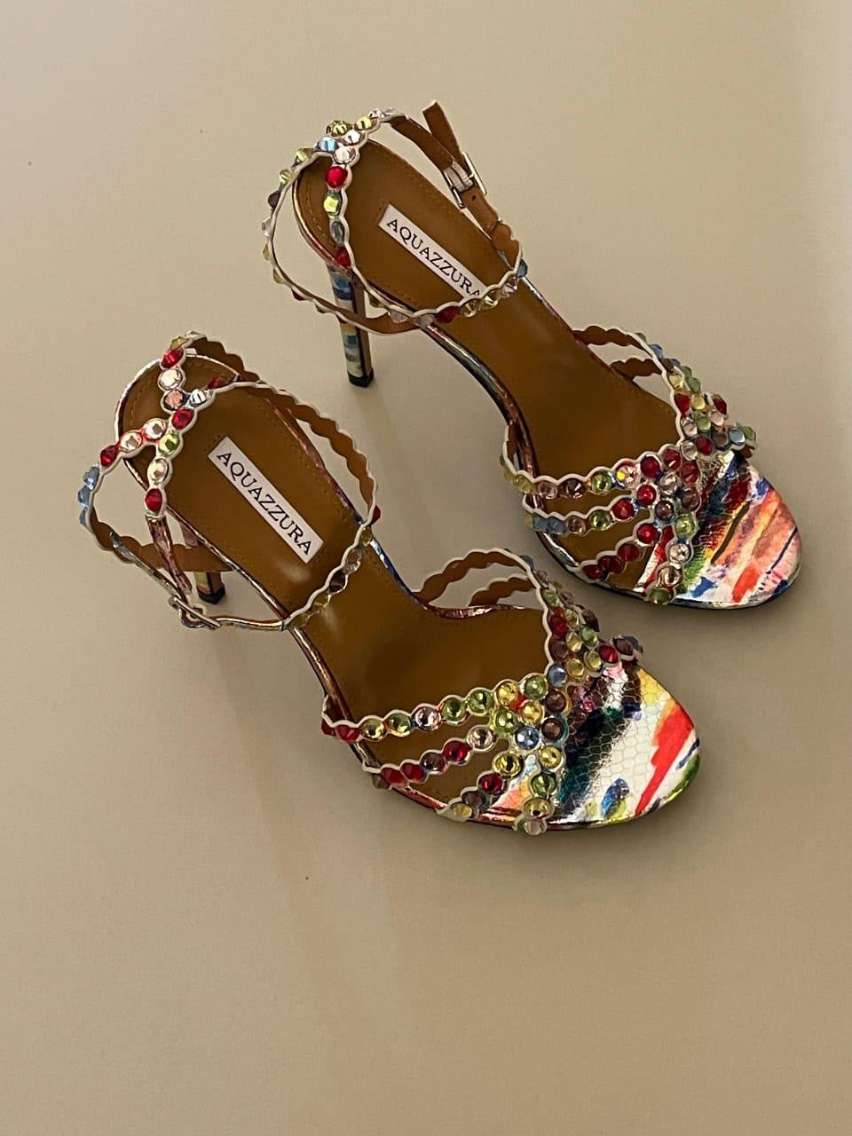 Aquazurra sandals heels