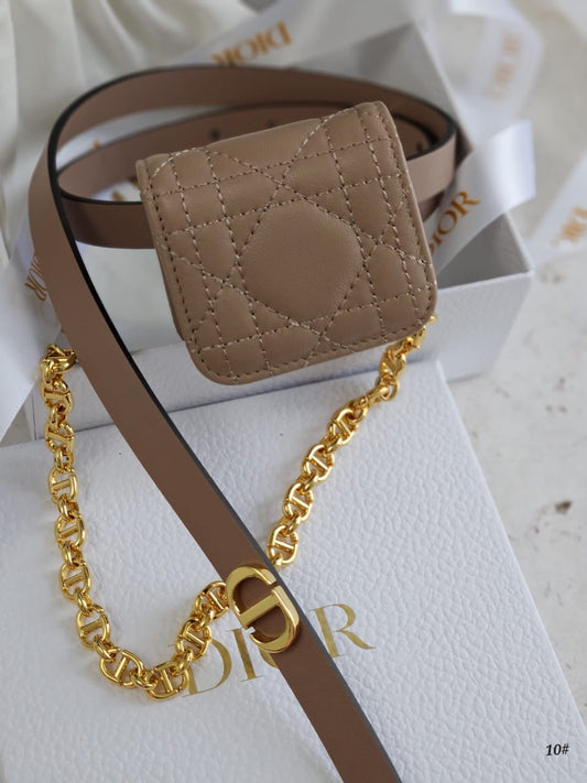 Dior belt with wallet