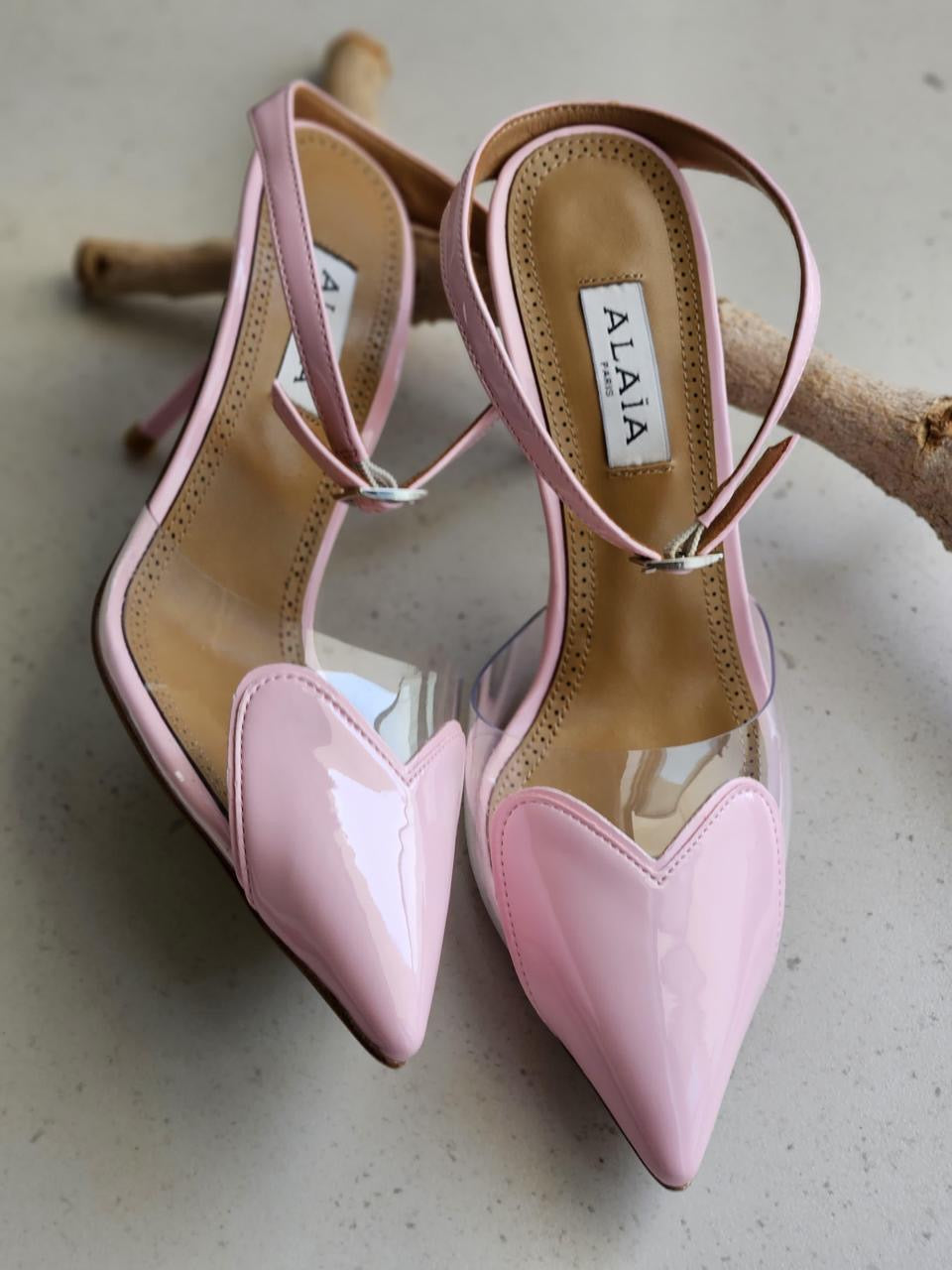 Alaia heels pink(low and high)
