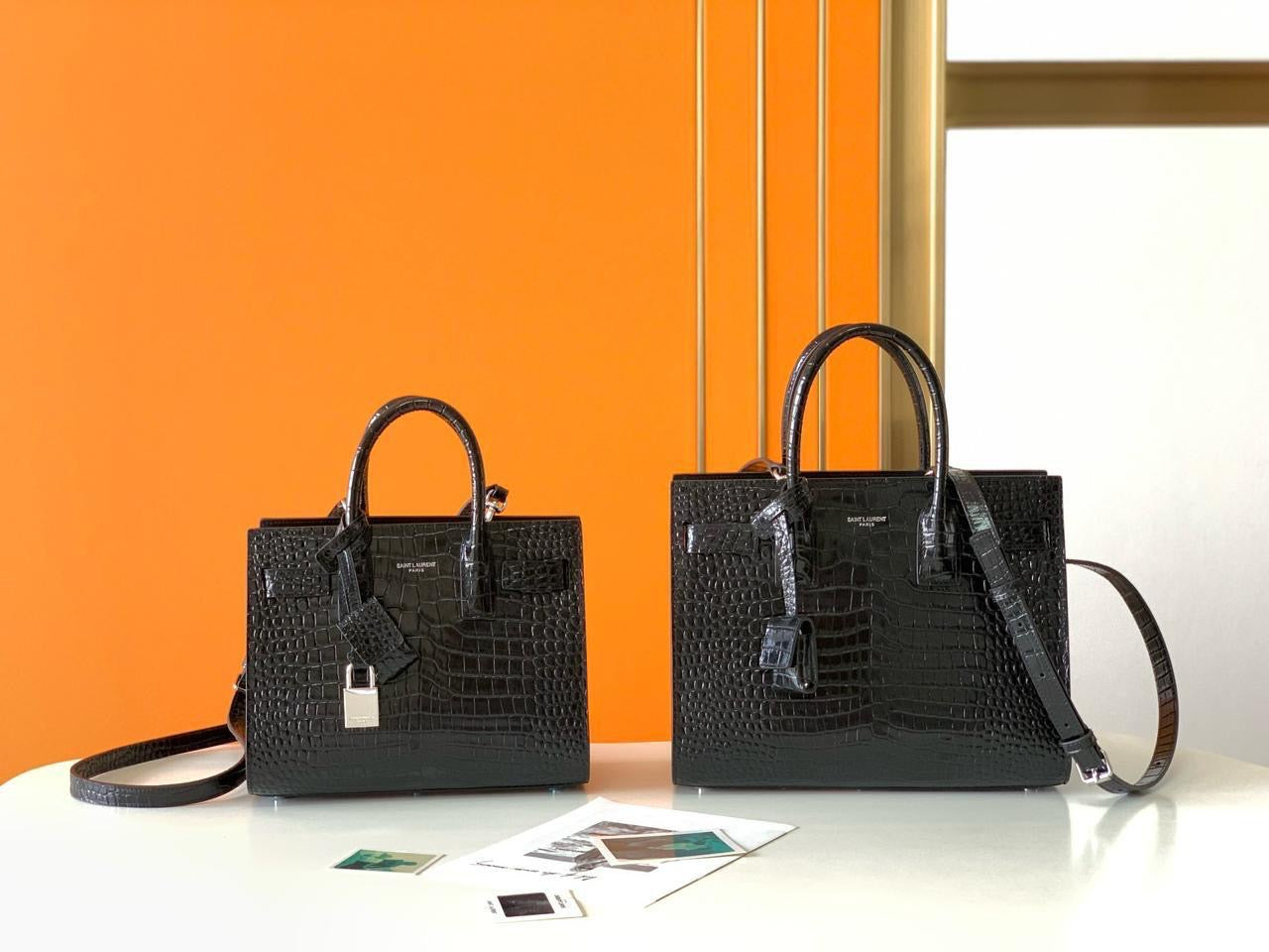 Ysl bag tote crocodile