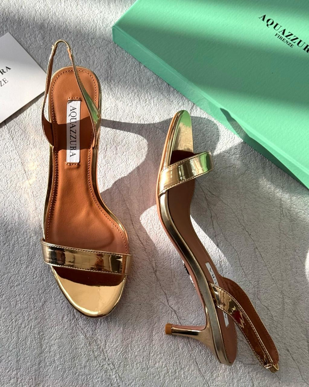 Aquazura sandals heels