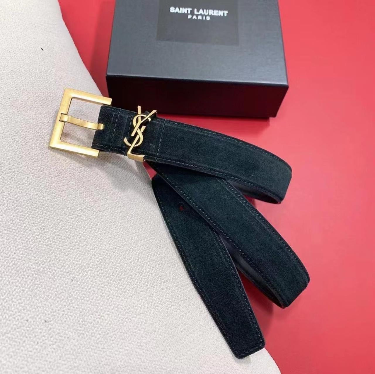 Ysl belt - suede