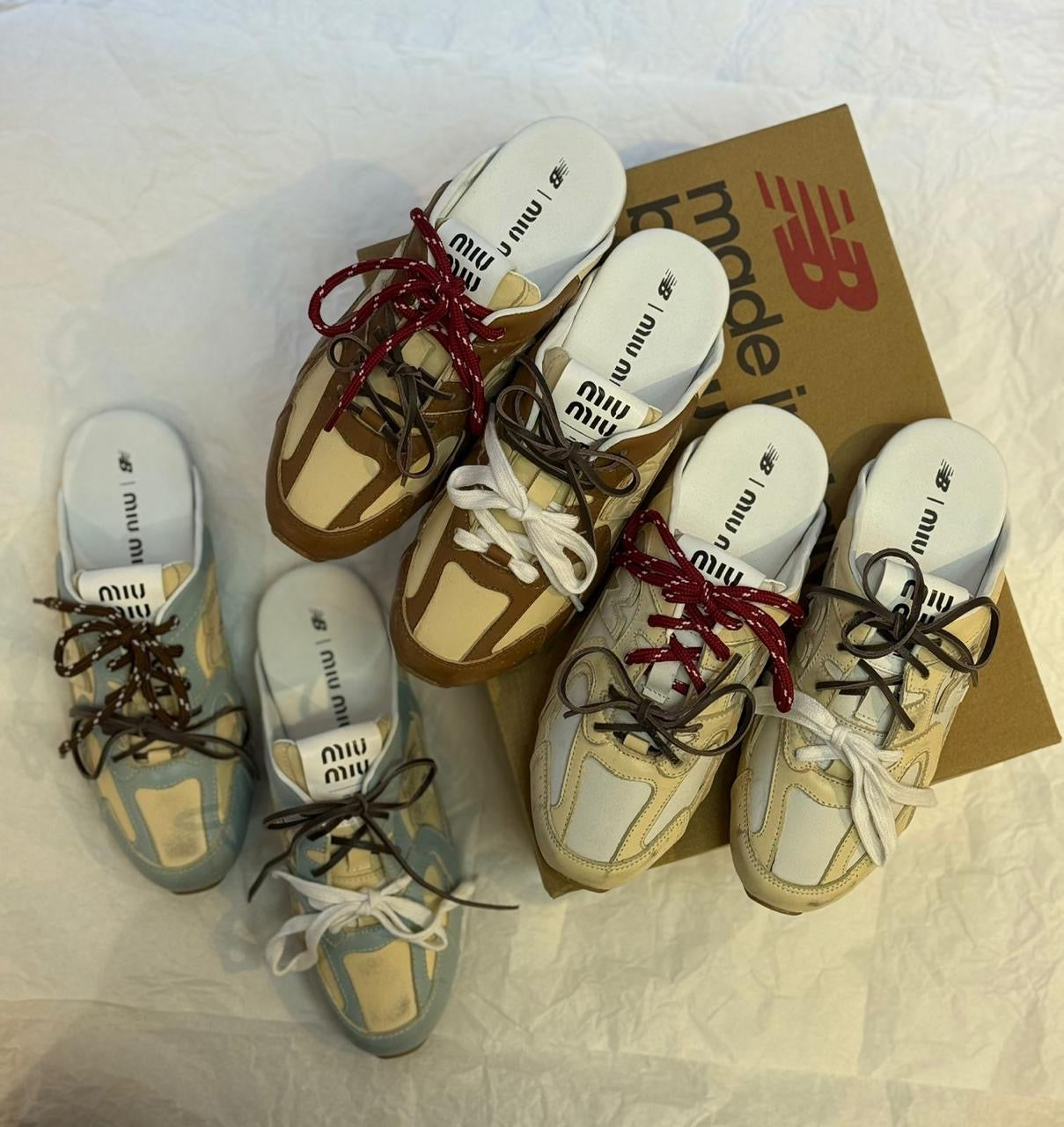 New balance x miu miu sneakers mules