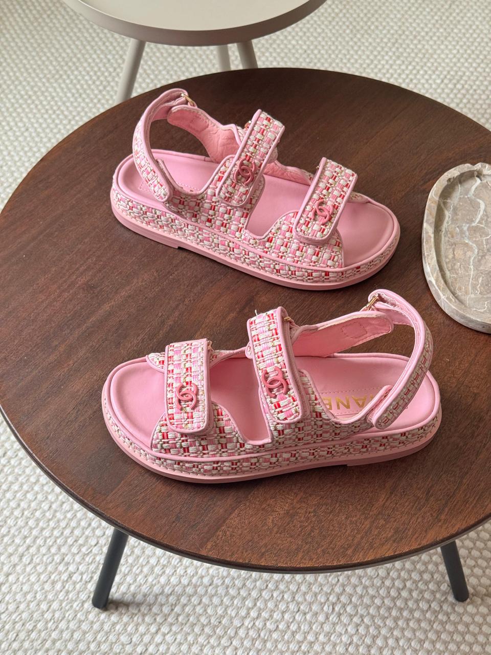 Chanel slippers & chanel sandals. - Pink