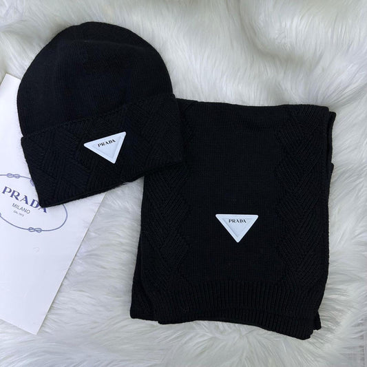 Prada scarf and hat