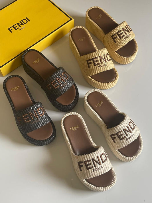 Fendi slippers - wedges