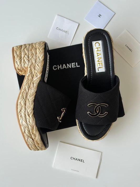Chanel slippers - wedges