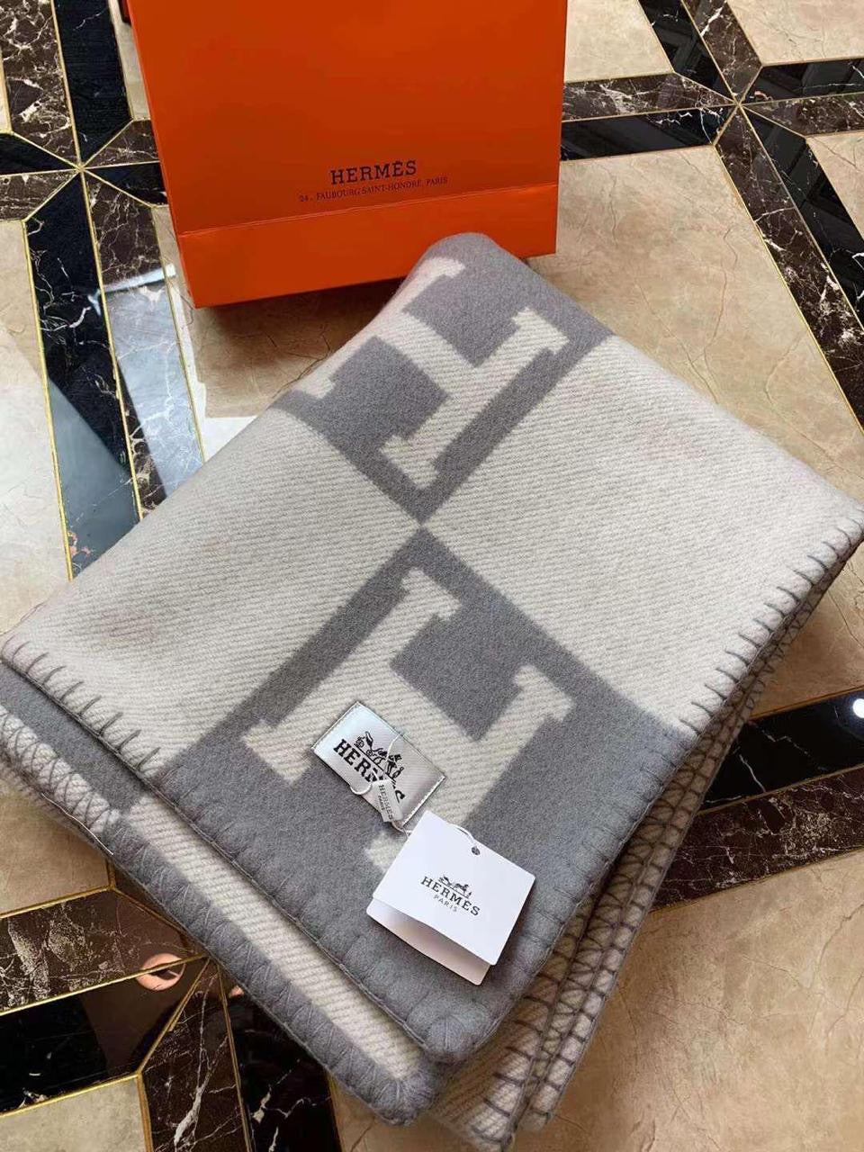 Hermes blanket & pillow cover