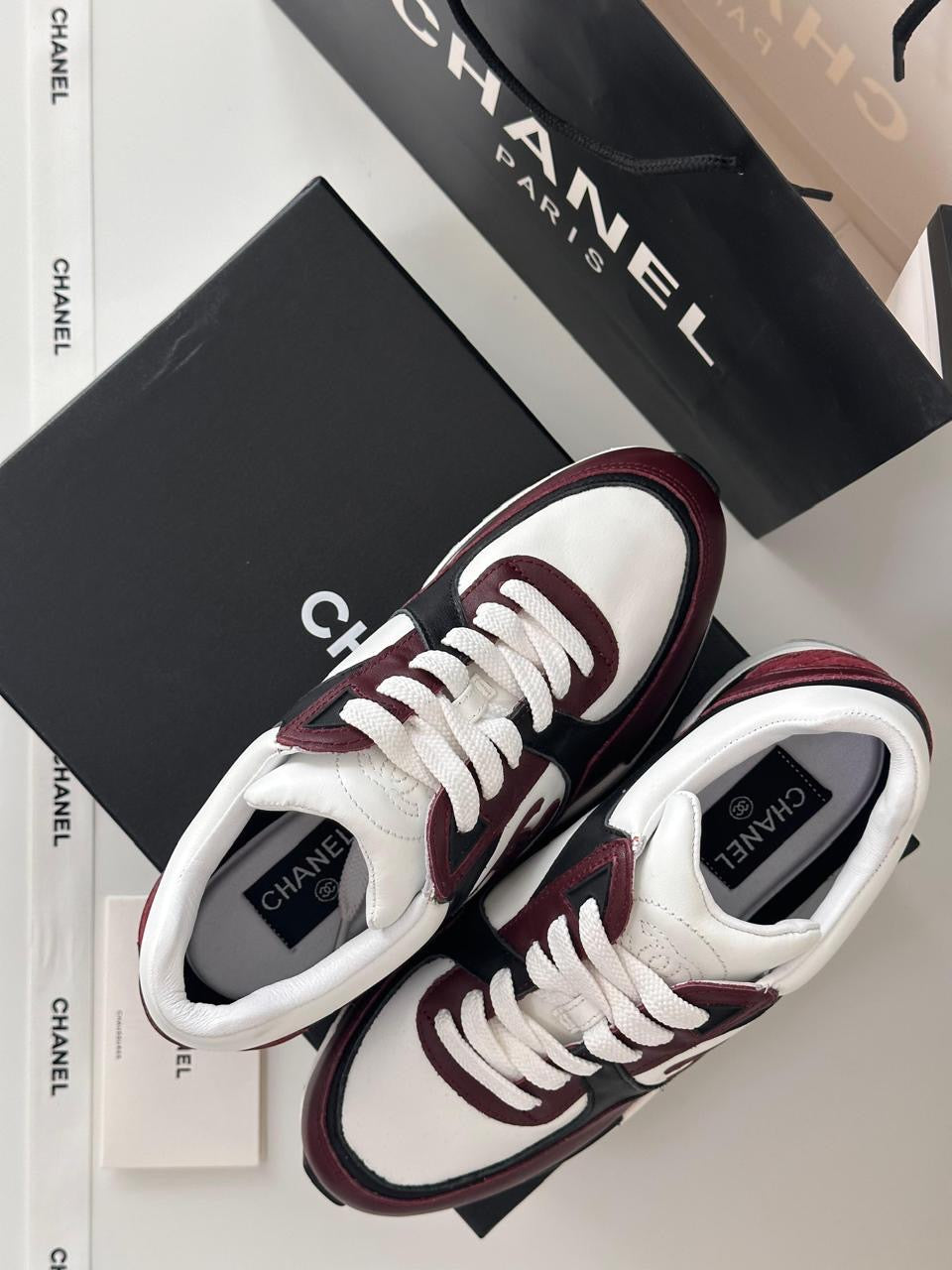 Chanel sneakers - maroon