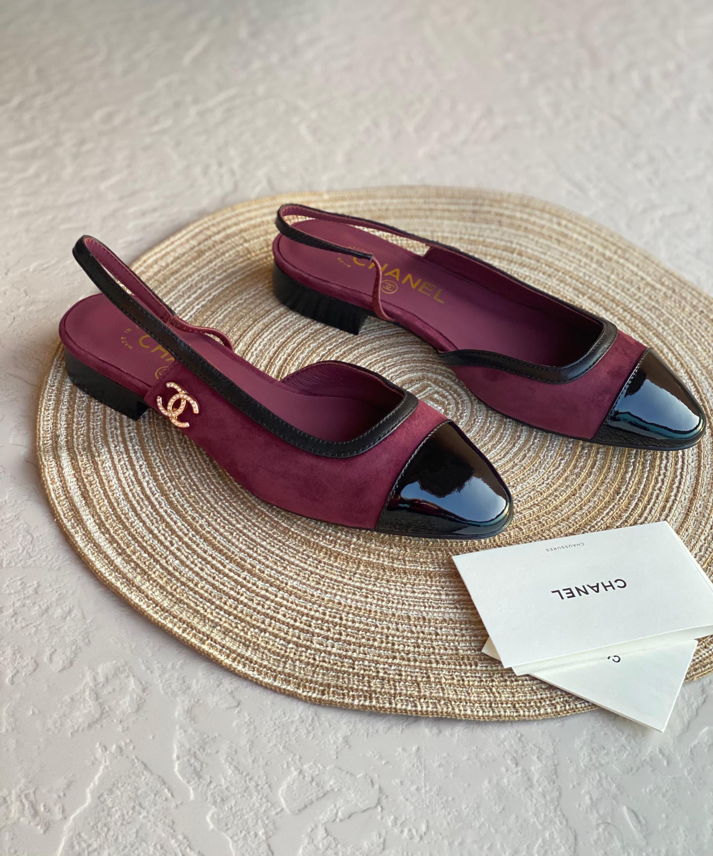 Chanel heels - low heels - flat