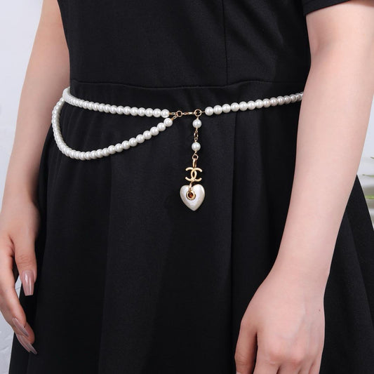 Chanel belt - pearl chain belt