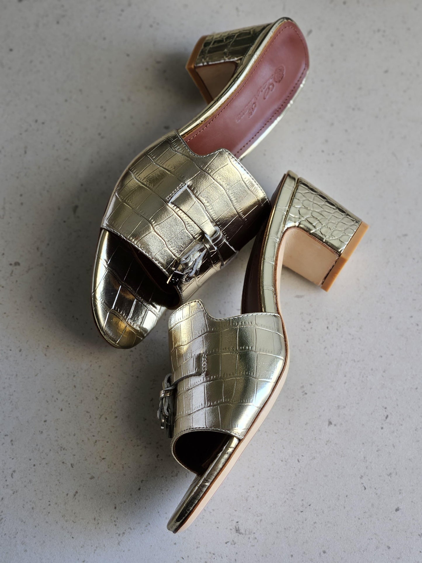 Loro piana sandals heels  - gold