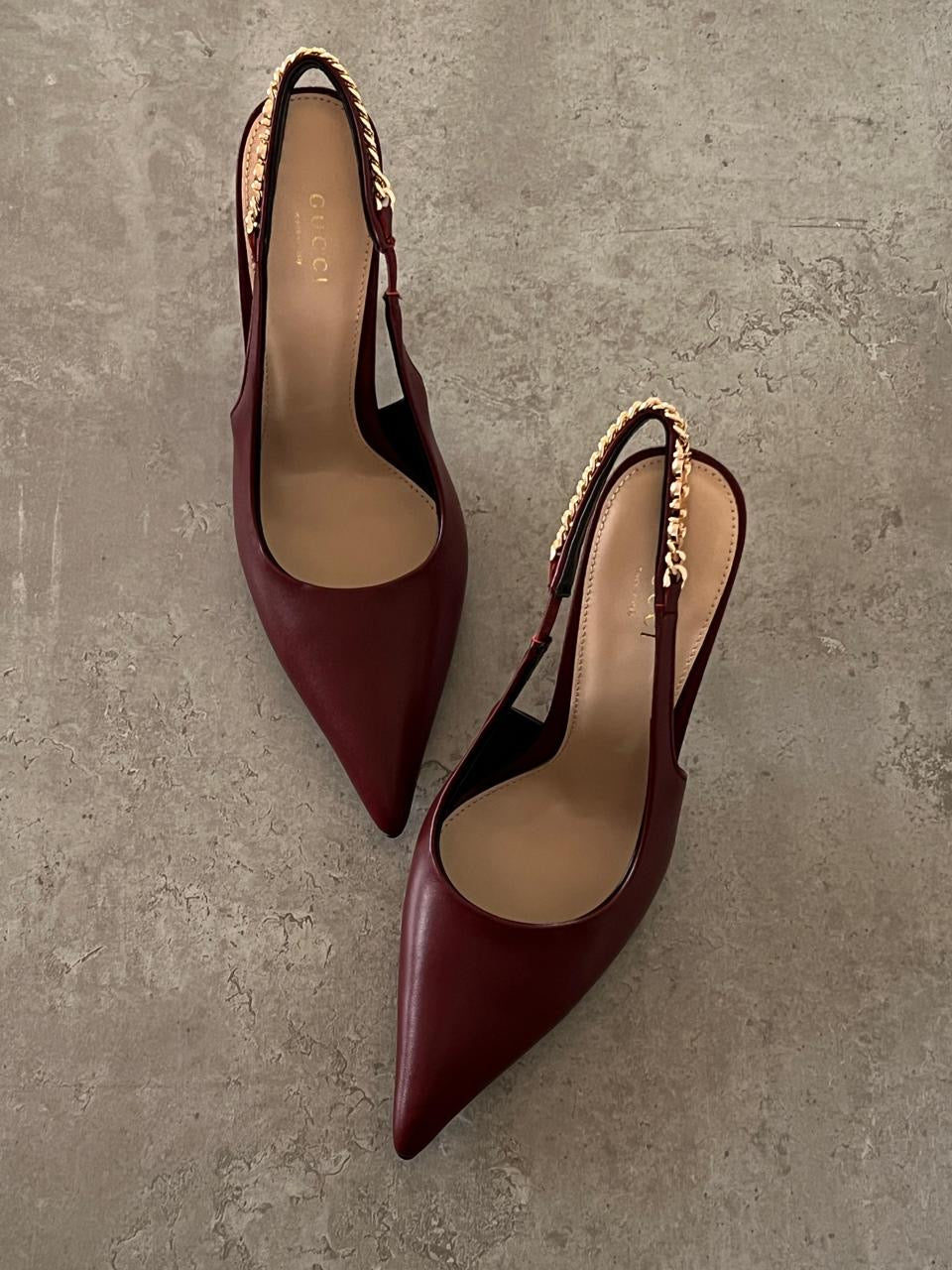 Gucci heels maroon