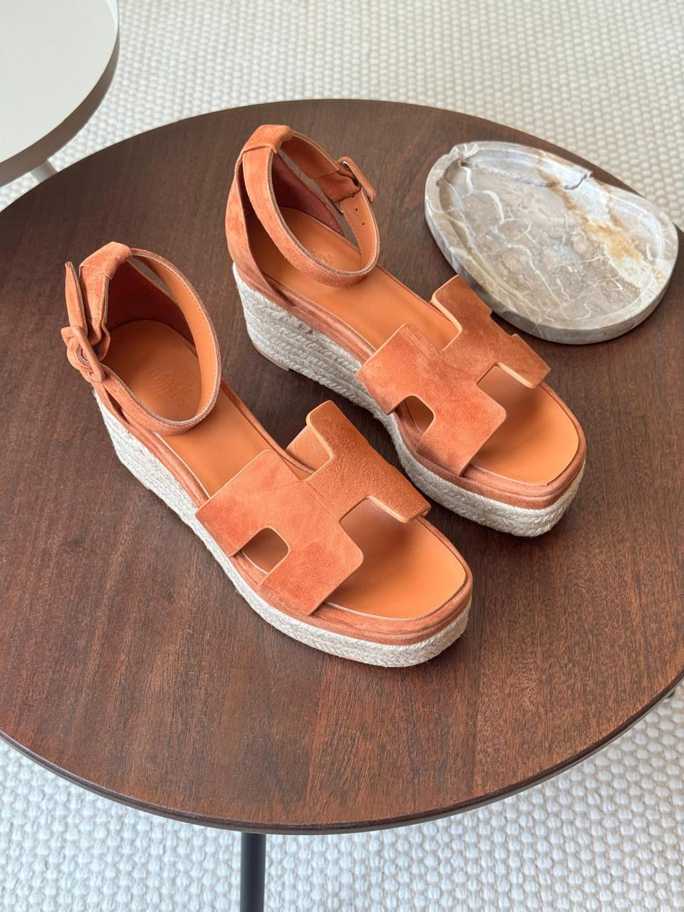 Hermes sandals heels wedges