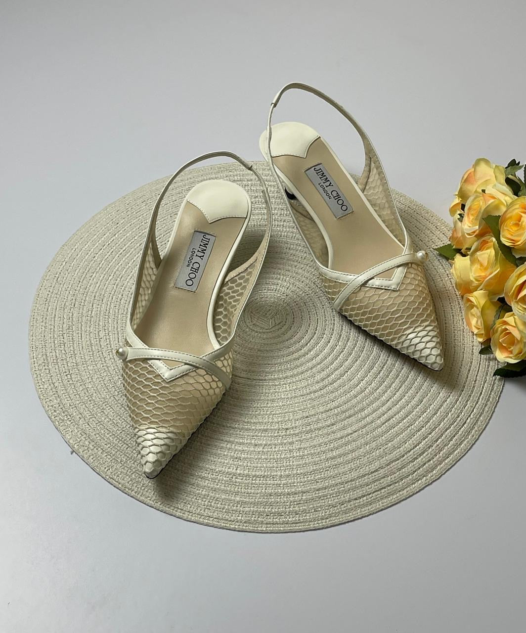 Jimmy choo heels - white