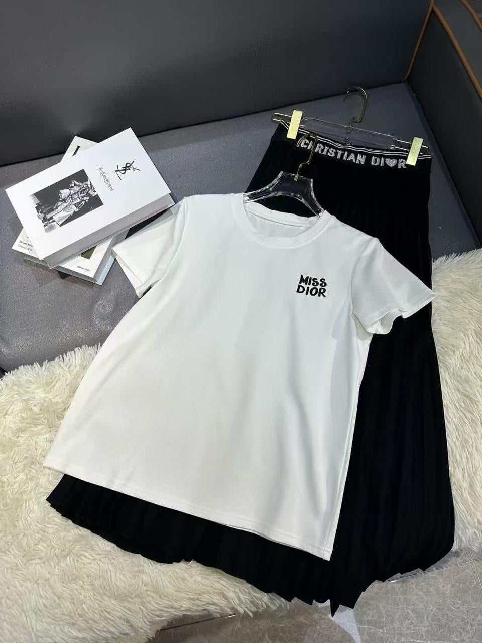 Dior clothes set / skirt & tshirt