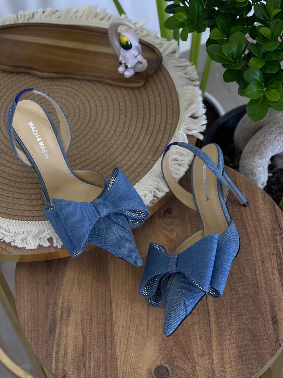 Mach & Mach heels - blue denim