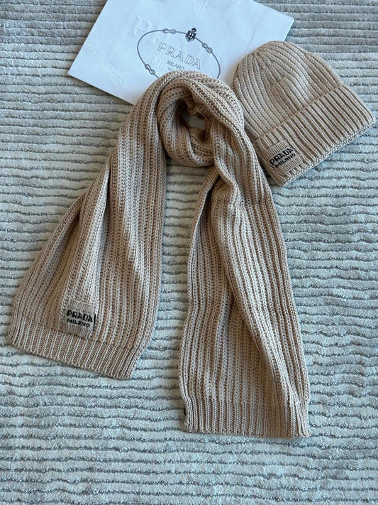 Prada scarf and hat