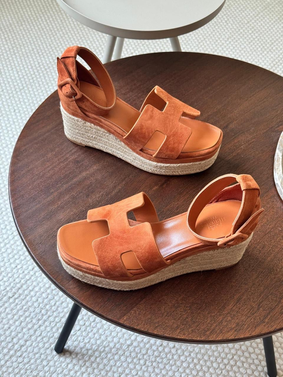 Hermes sandals heels wedges