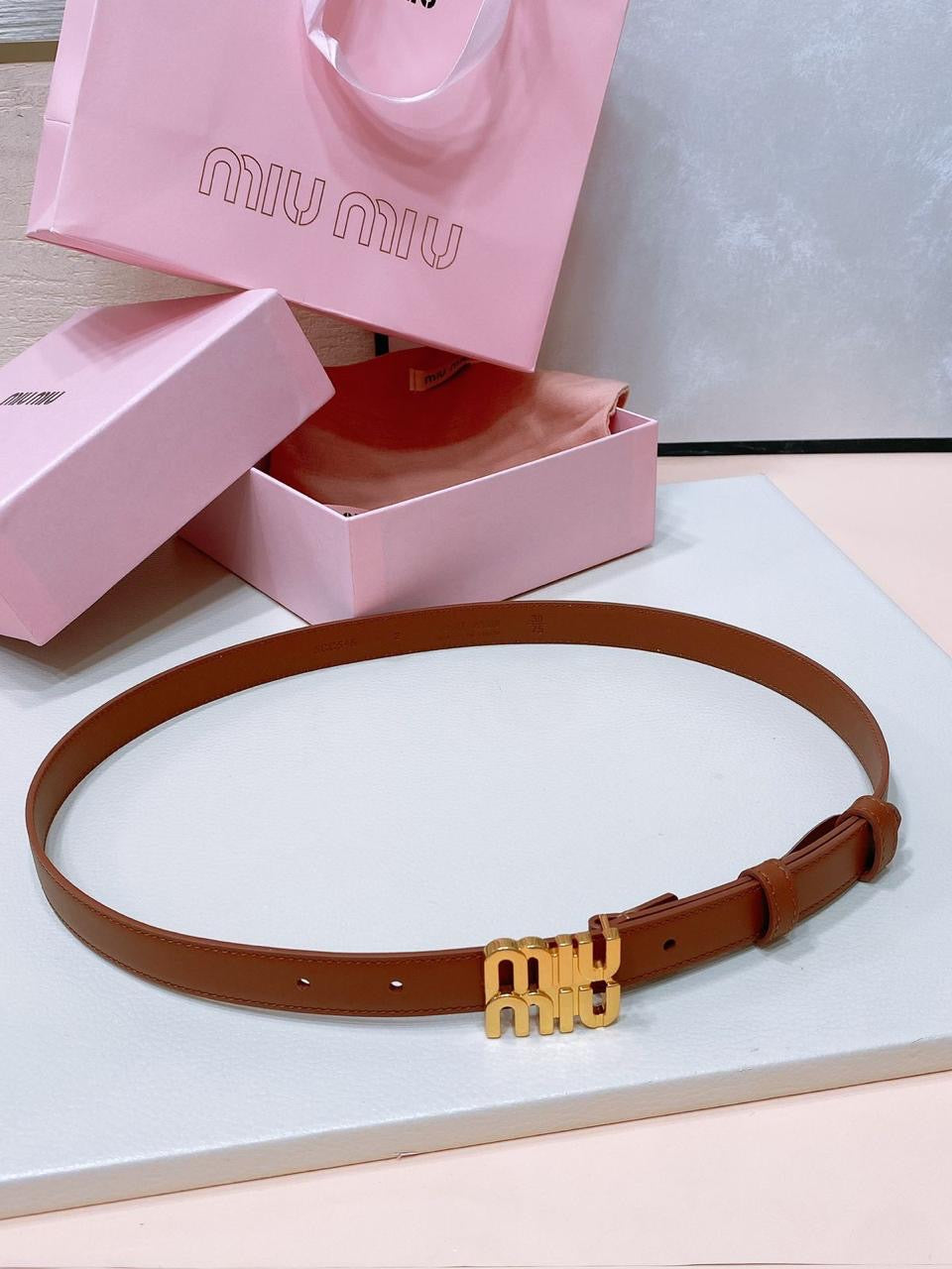 Miu miu belt