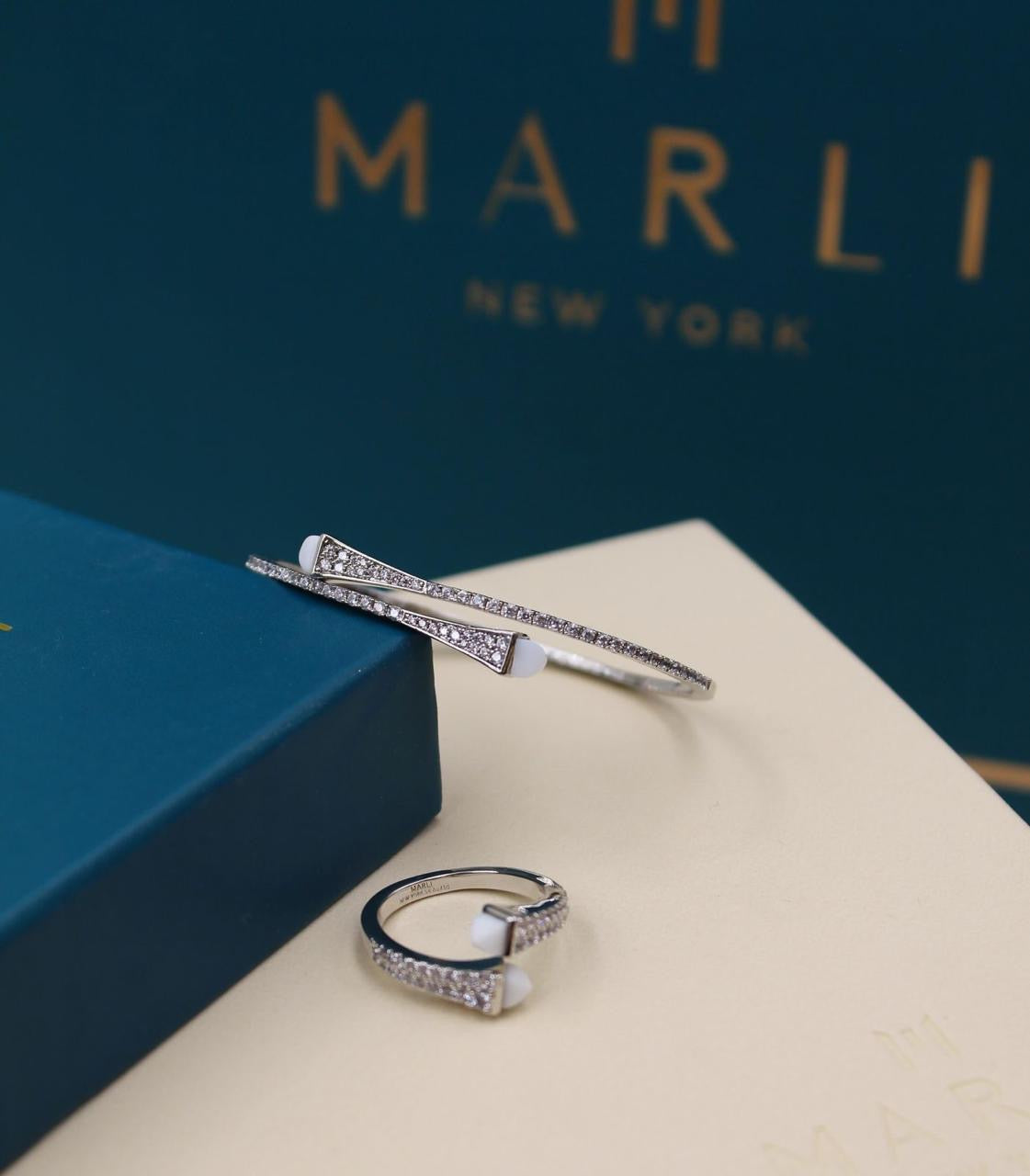 Marli jewelry set ( bracelet & ring )