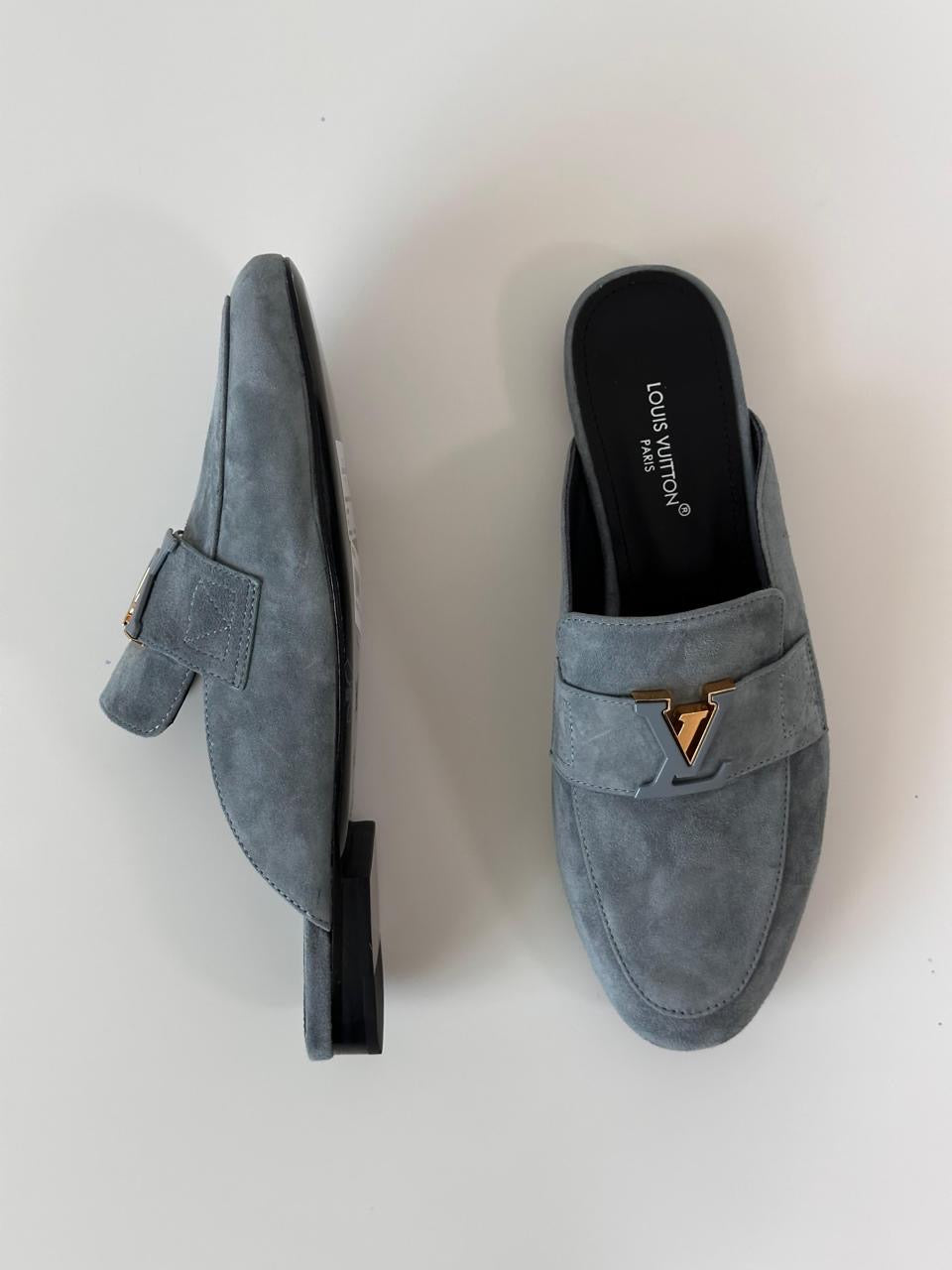 Lv mules suede