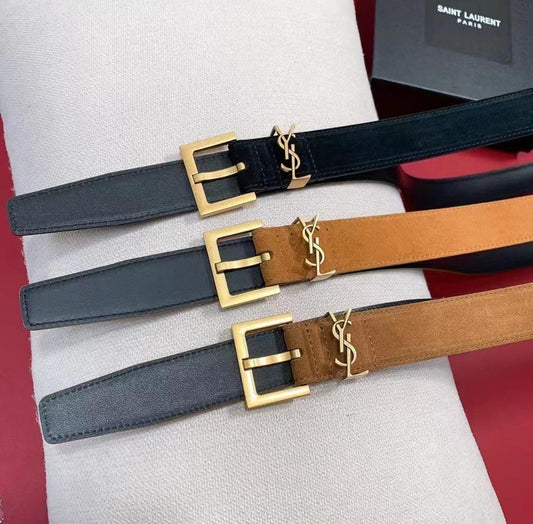 Ysl belt - suede