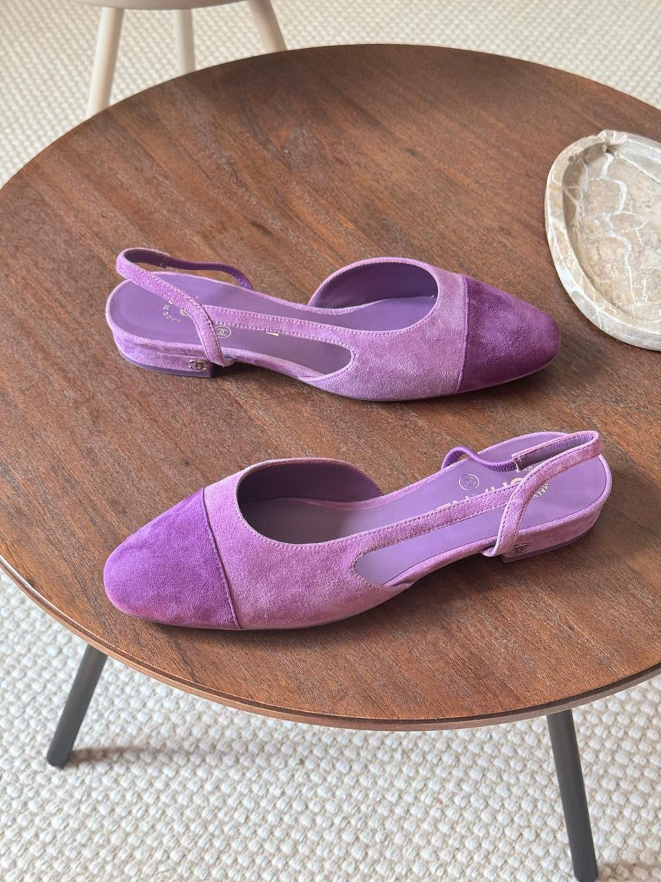 Chanel heels purple