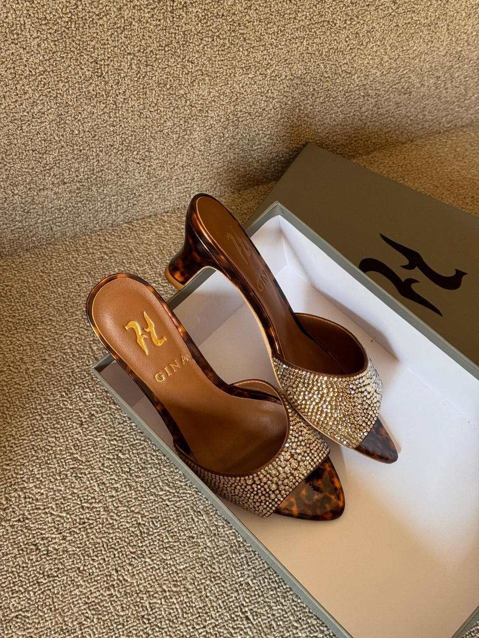 Gina sandals heels - low heels