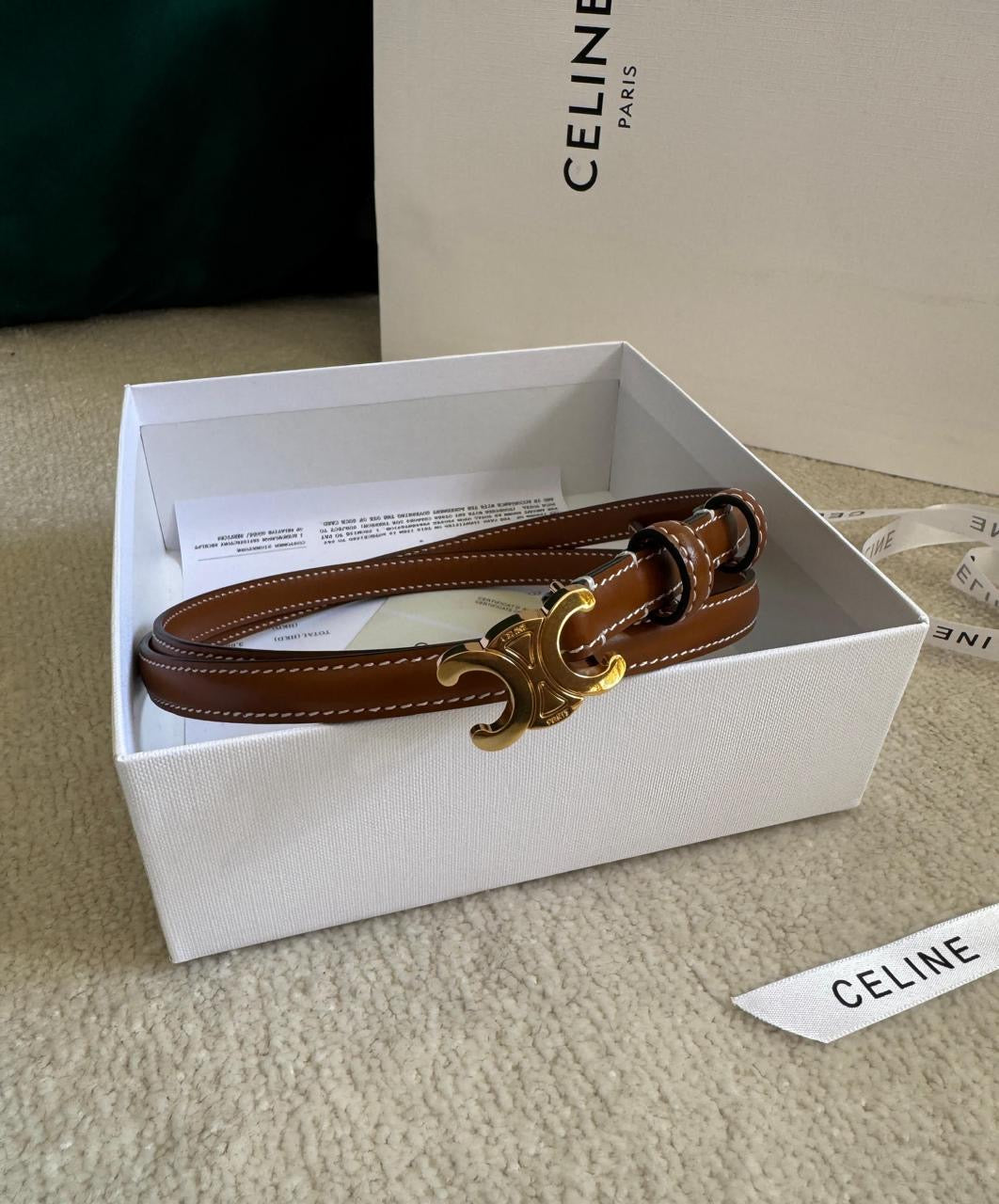 Celine thin belt