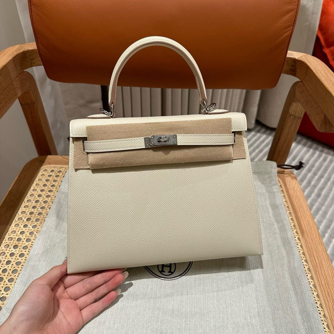 Hermes bag kelly 25 cm - sliver hardware