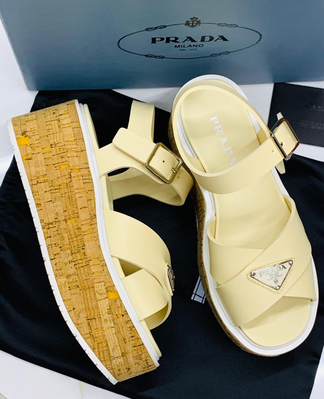 Prada sandals- wedges