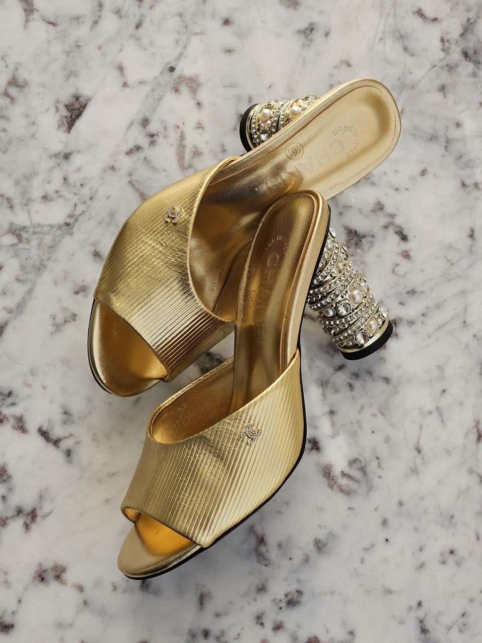 Chanel sandals heels
