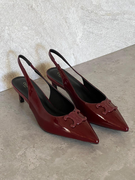 Celine heels maroon
