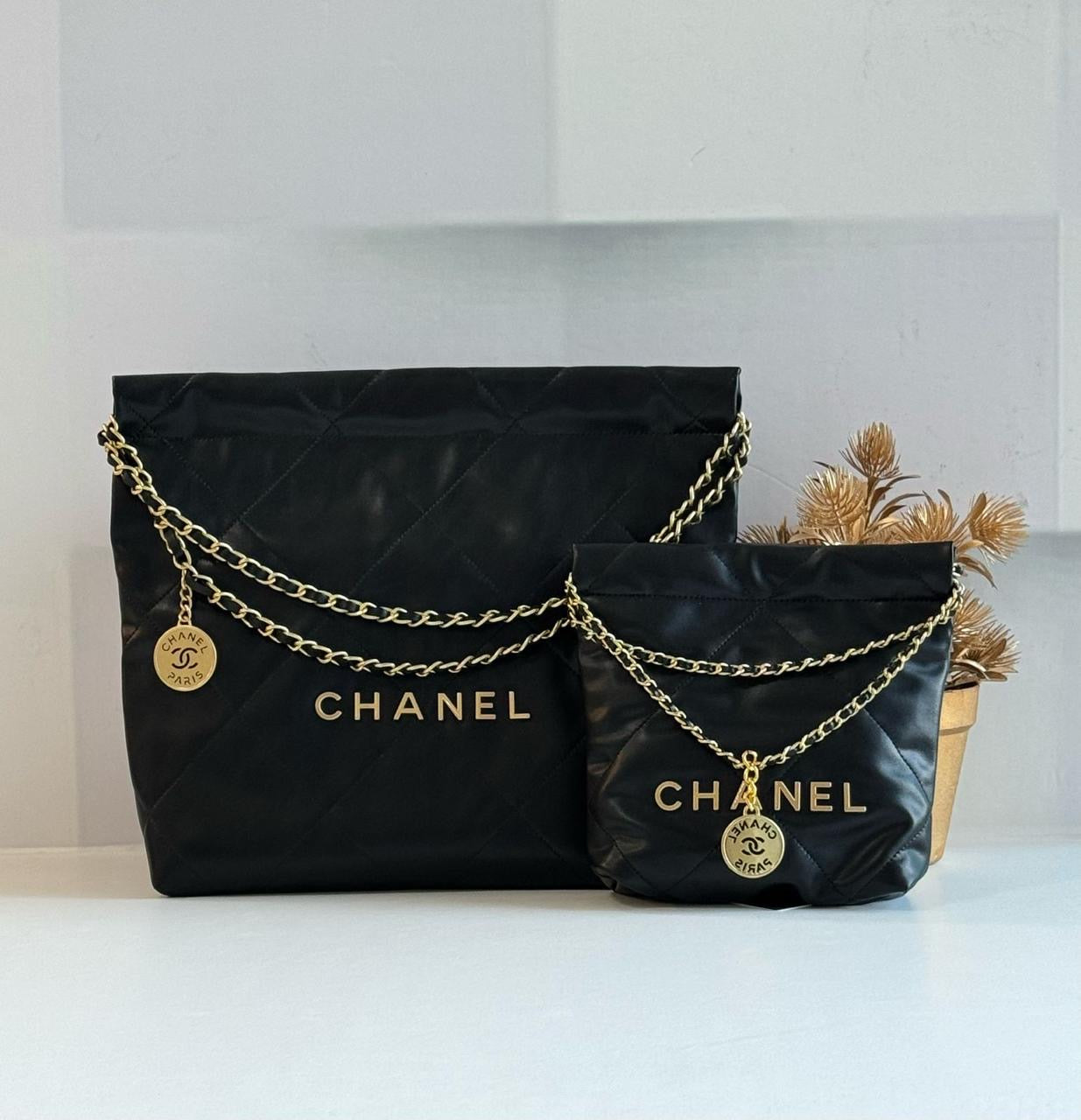 Chanel bag tote denim
