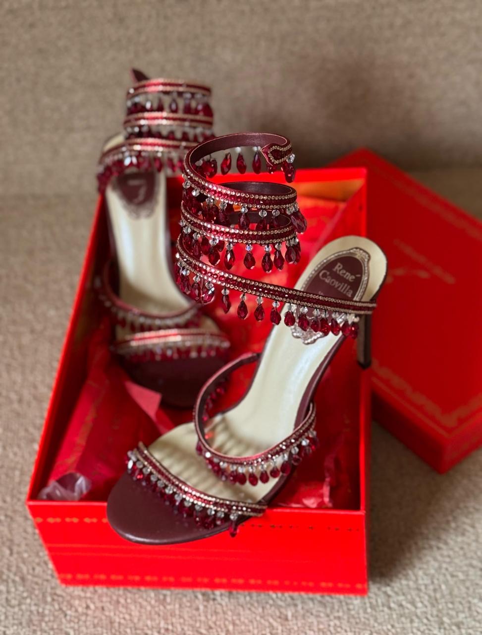 Rene caovilla sandas heels