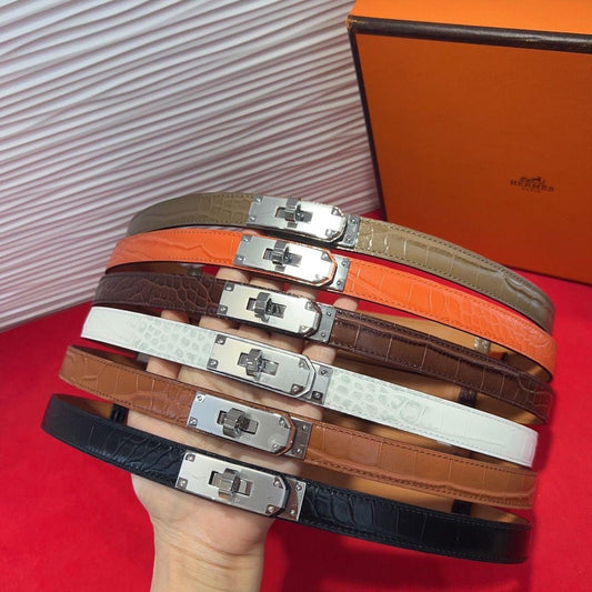 Hermes belt - crocodile - gold hardware