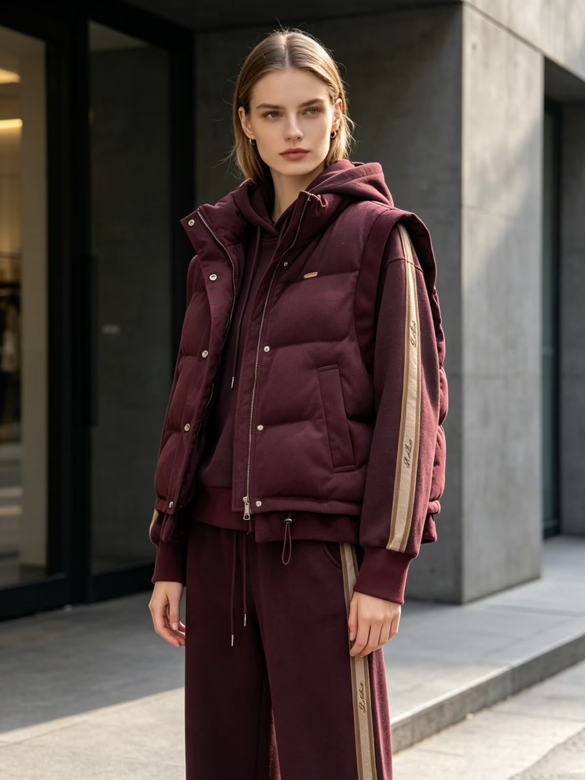 Loro piana tracksuit with vest