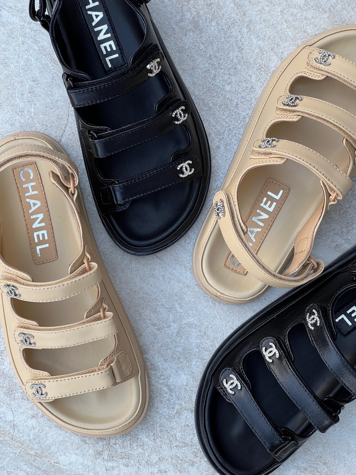 Chanel sandals.