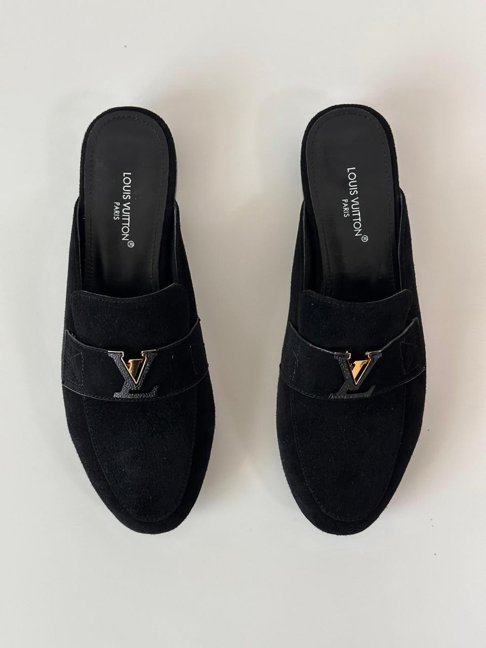 Lv mules suede