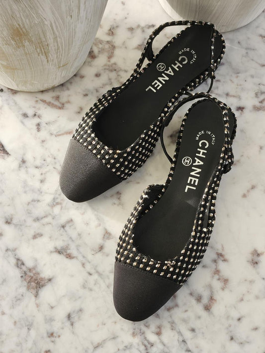 Chanel heels - low heels flat