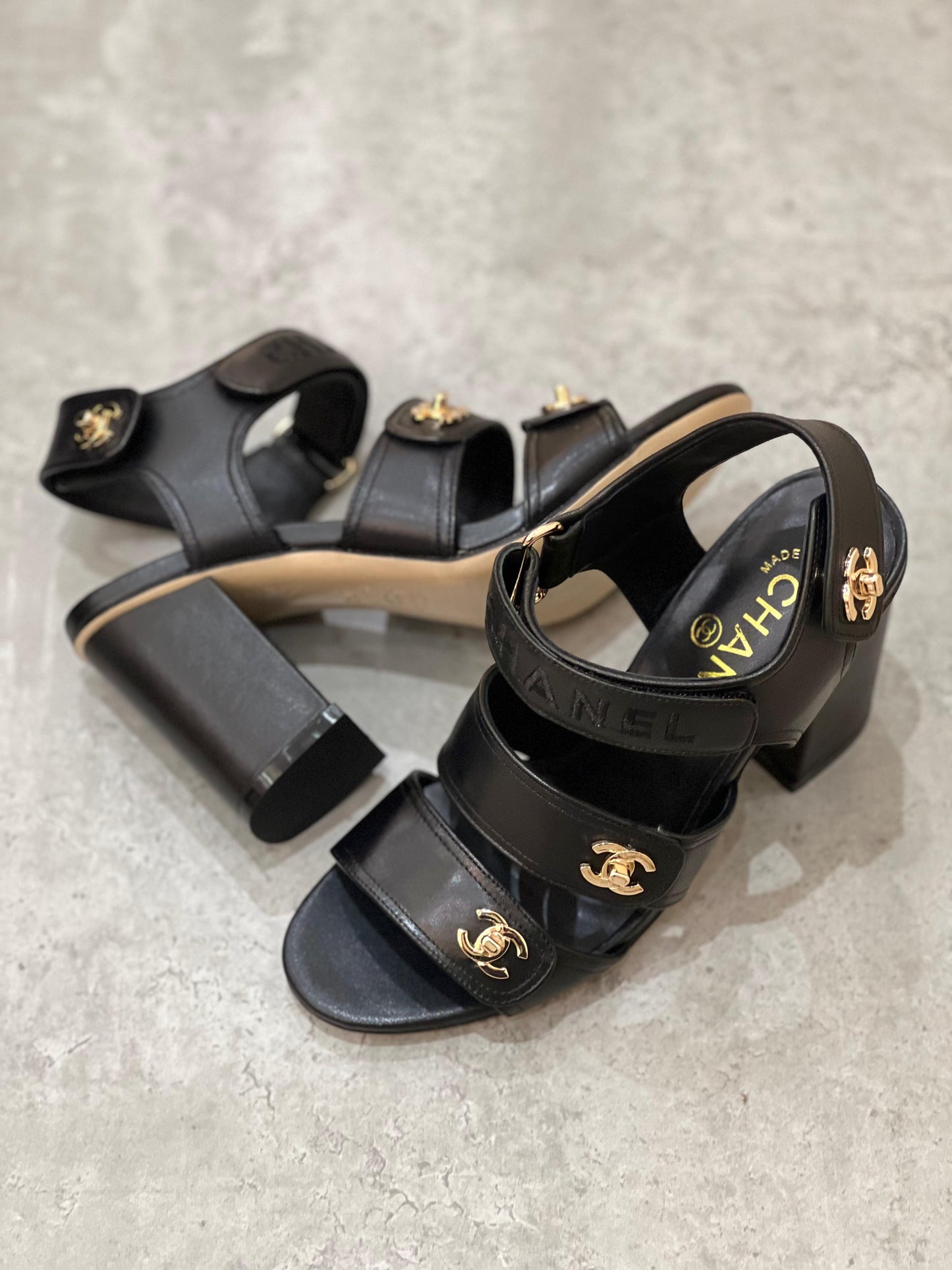 Chanel sandals heels