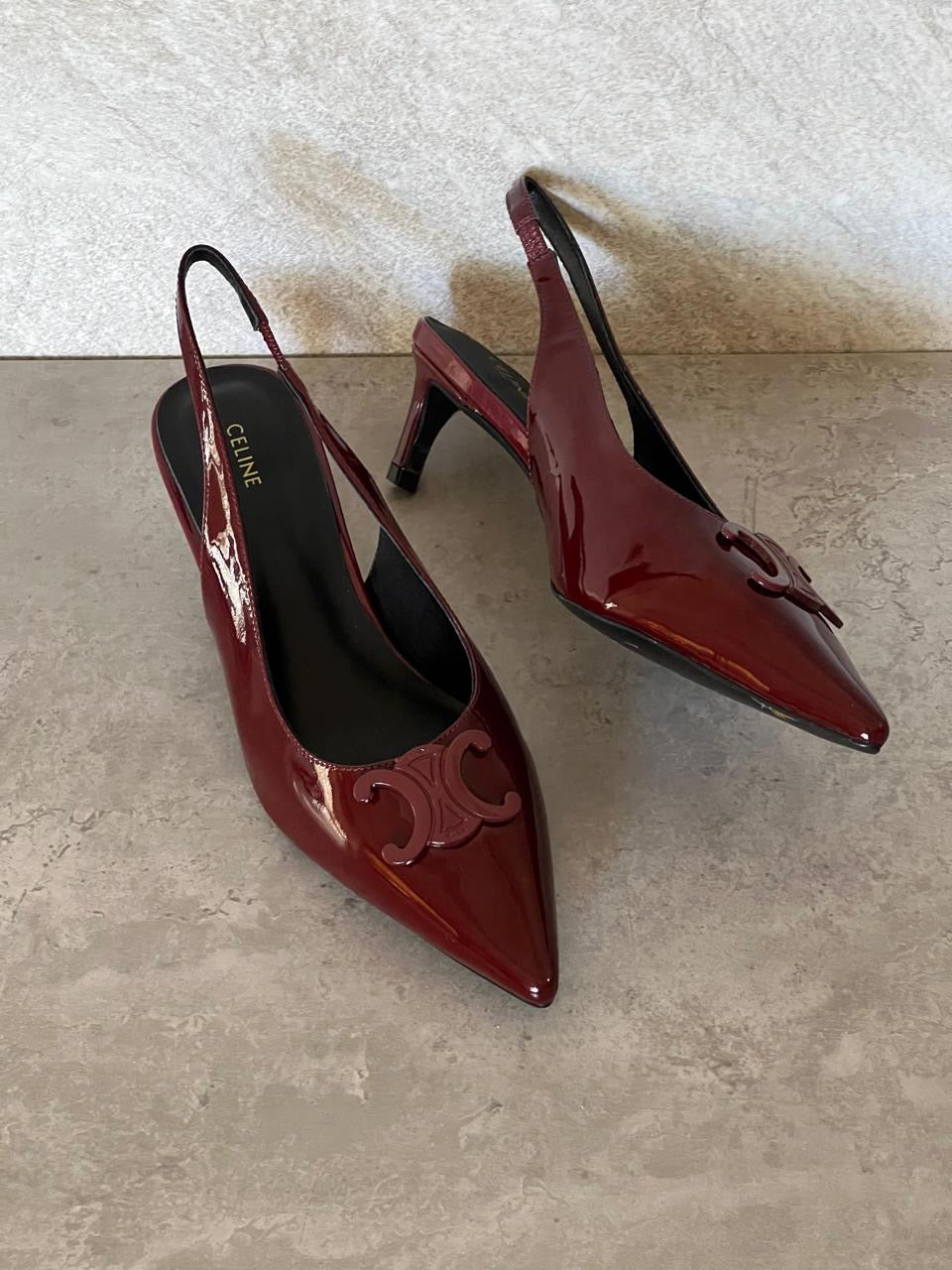 Celine heels maroon