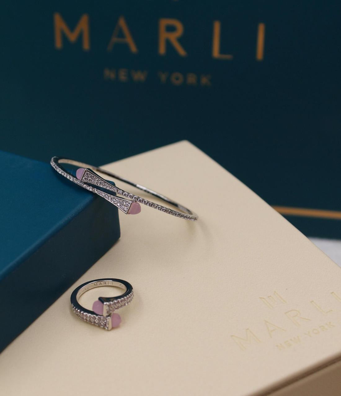 Marli jewelry set ( bracelet & ring )