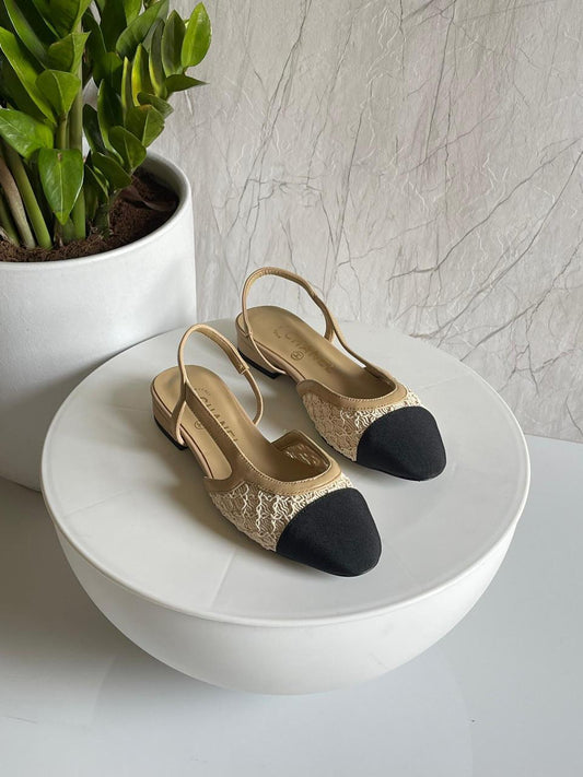 Chanel heels - low heels flat